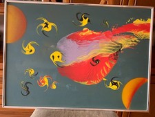 GEMÄLDE 70 x 50 cm ORIGINAL  ABSTRAKTE MALEREI - KUNST UNIKAT