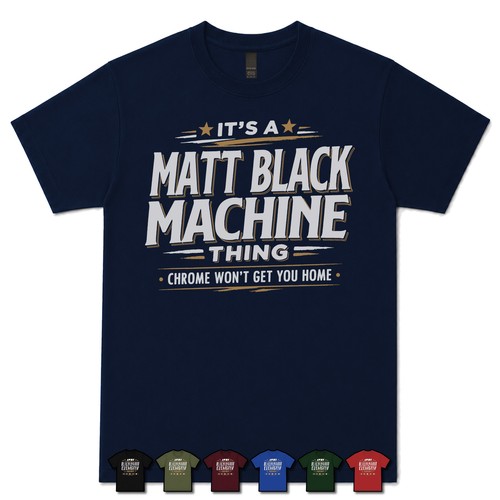 Matt black machine - it's,