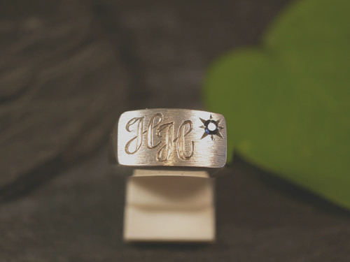 835 silber ring siegelring - ring,