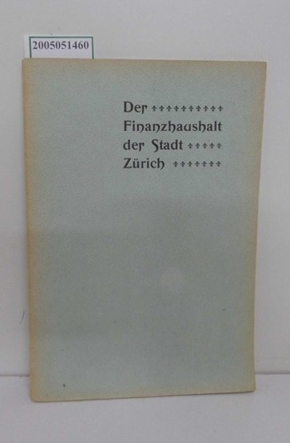 Der finanzhaushalt stadt - der,