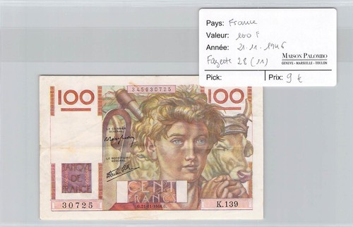 Geldschein frankreich 100 - frankreich,