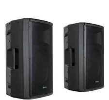 2x DJ PA 12" Aktiv Lautsprecher Set Box Bluetooth Monitor Bi-Amping Stereo 500W