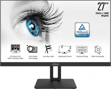 MSI PRO MP271QP Monitor 27" WQHD 2560x1440 IPS HDMI Eye Care Lautsprecher