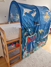 IKEA Kura Bett 90x200 umbaufähig inkl. Baldachin ohne Matratzen 