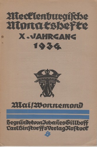 Mecklenburgische monatshefte - mecklenburgische,