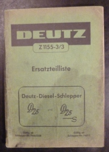 Deutz schlepper d25 - schlepper,