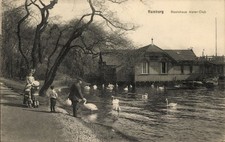 Hamburg bootshaus - ak,