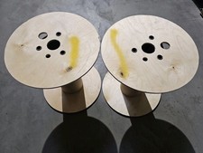 2er Set Kabeltrommel, Kabelspule Leerspule, Holz 40 cm, Basteln/Tisch "Klasse B"