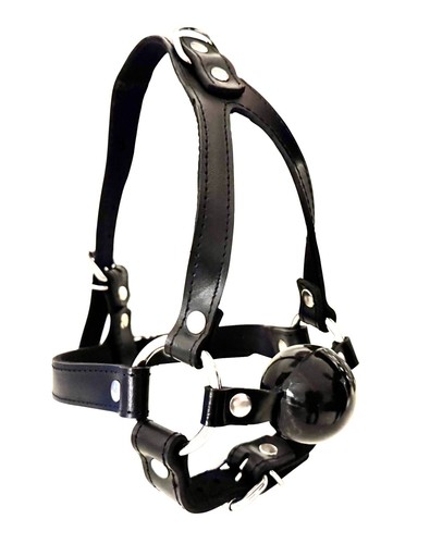 Bdsm leder harness ball - bdsm,