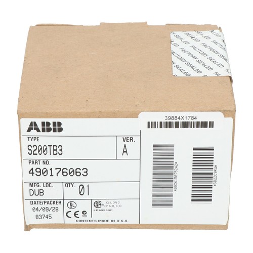 Abb s200tb3 new - abb, sealed