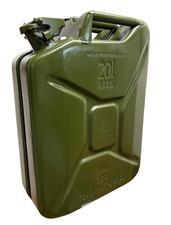 Org. BW Benzinkanister Dieselkanister Wasserkanister 20L, Metall - 2. Wahl!