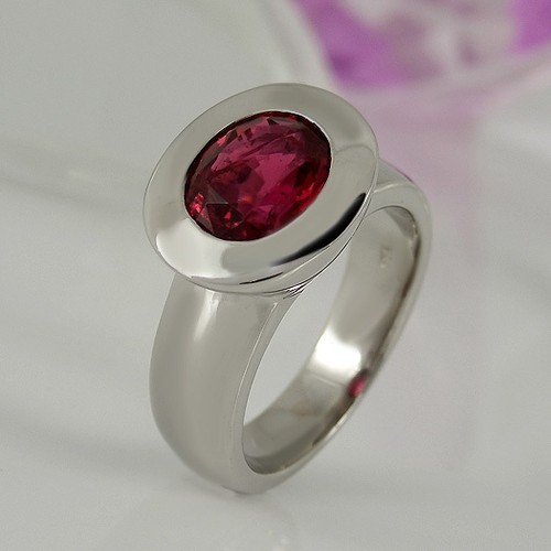 Ring solitär 585 weißgold - ring,