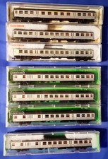 Spur N Zugset "Silberlinge" 6+1, Personennahverkehr DB,  Minitrix & Fleischmann