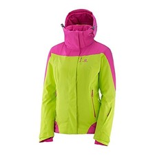 Salomon Damen Icerocket Jacke, Grün (Acid Lime), S