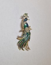 Modeschmuck Brosche Pfau