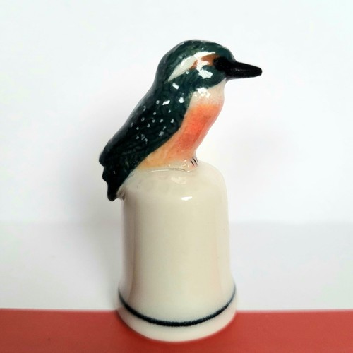 Fingerhut eisvogel grün deko - ,