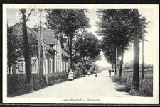 AK Lang Niendorf 23619 Kreis Segeberg 1914 Dorfpartie echt befördert Marke weg