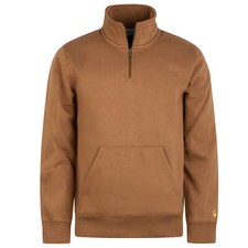 Carhartt WIP Chase Neck Half-Zip Sweatshirt brown - Pullover mit Reissverschluss
