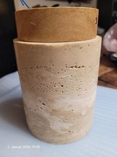 Travertin-Naturstein Lampe NEU