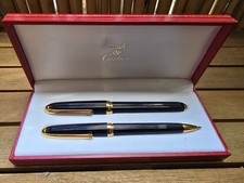 Cartier Füller und Bleistift Set schwarz / Gold, 18k Goldfeder in original Etui