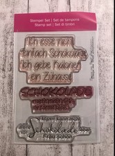 Efco Stempelset „ Schokolade macht nicht dick „