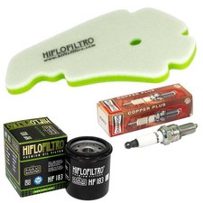 Set Zündkerze Luftfilter Ölfilter Wartung für Gilera Runner 125 4T VX 2002-2017