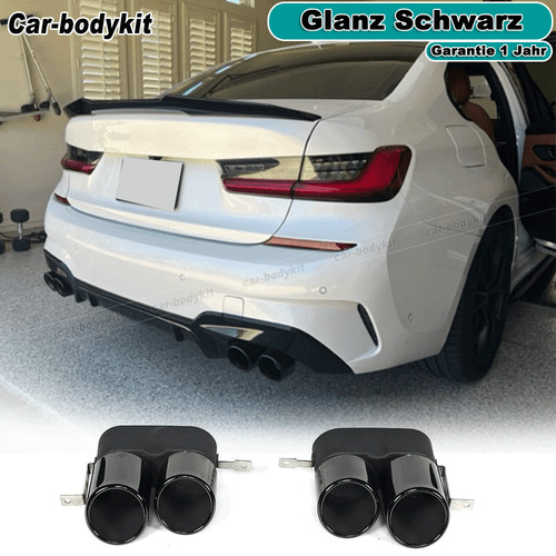 Glanz schwarz auspuffblende - schwarz,