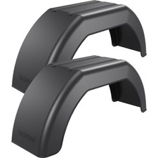 2 x Anhänger Kotflügel Kunststoff 180mm/610mm Schutzblech eckige Ausführung