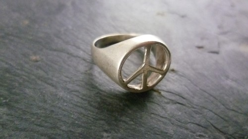 Ring motivring peace frieden - ring,