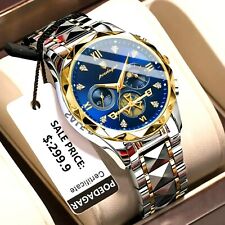 Luxus Herren Armbanduhr - Chronograph Uhr für Männer aus hochwertiger Edelstahl