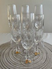 Bleikristall Sektkelch Olivia 6 STK Kristallglas mit Schliff