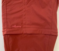 Frilufts Funktionshose Trekking Outdoor Damen L 40 lang rot Zipp Off-Funktion