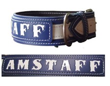 Halsband weiss / blau