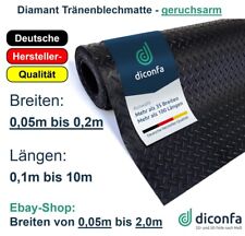 Gummimatte Diamant Tränenblech 3mm GERUCHSARM - rutschfest Innen- / Außenbereich