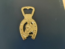** alter Flaschenöffner ; Bottleopener ; Pferd Hufeisenform versilbert massiv **