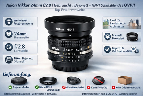 Nikon nikkor 2 8 24mm - ,