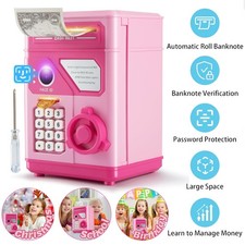 Elektronische Spardose Safe Kinder Tresor Digitale ATM Sparschwein mit Passwort
