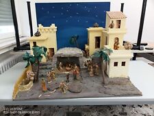 Orientalische Weihnachtskrippe GF ca. 0,80m  x 0,60 m und Holzfiguren 12cm