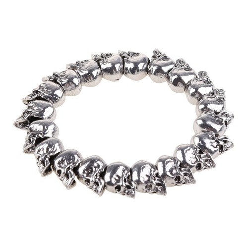 Heavy skull bracelet with - heavy,