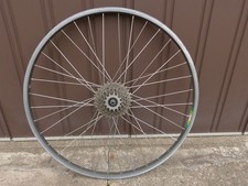 ARAYA RM-20 Laufrad 26" Felge hinten + SANSIN Nabe 7-fach 130 mm Hinterrad RETRO