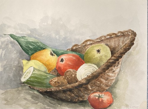 Original aquarell stillleben - original,