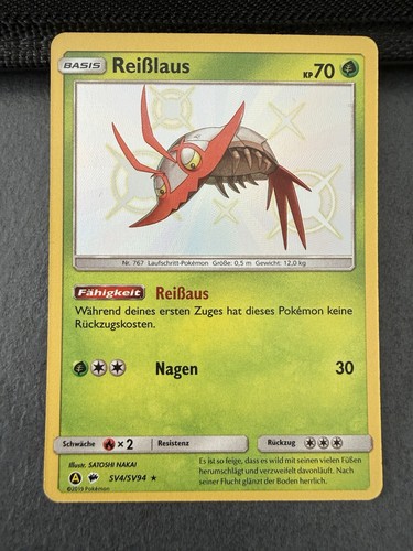 Reißlaus shiny pokemonkarte - reißlaus,