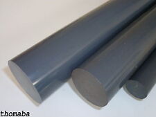 PVC grau , Rund ab Ø 10 - Ø 150 mm wählbar , Modellbau , Stange , Kunststoff