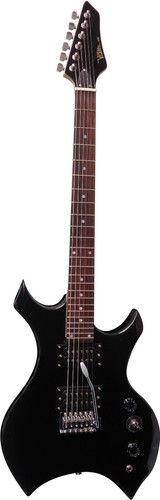 E-Gitarre-X-Metal-schwarz-mit
