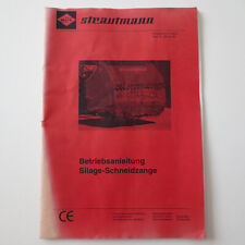 Strautmann Betriebsanleitung Silage-Schneidzange Typ 230 231 232 233 235 1994
