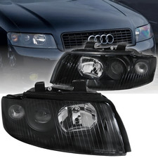 Scheinwerfer Set Klarglas für Audi A4 B6 8E Bj. 2000-2004 Schwarz