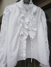 damenbluse Nostalgie, weiß