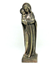 Cast Bronze Madonna & Child