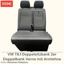 VW T5 T6 T6.1 Sitzbank Sitz Doppelsitzbank 2er Doppelbank Marathon Palladium