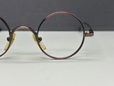 Byblos Brille Herren Damen Rund rot Metall antik 607 kleine Gläser 3144 NP:296€